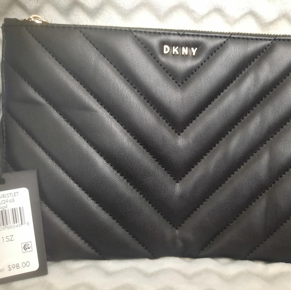 DKNY - Black Wristlet